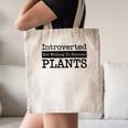 Introverted But Willing To Discuss Plants Cool & Canvas Tote Bag Introverted But Willing To Discuss Plants Cool & Canvas Tote Bag