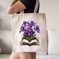 Irises Flowers Book Iris Floral Canvas Tote Bag