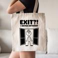 Irony Sarcasm Introvert Dry Humor Cartoon Comic Geek Nerd Canvas Tote Bag