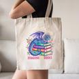 Just a Girl Who Loves Dragons And Books Dragon Reading Canvas Tote Bag Just a Girl Who Loves Dragons And Books Dragon Reading Canvas Tote Bag