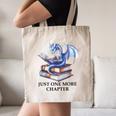 Just One More Chapter Book Dragon Reading Book Lover Bookish Canvas Tote Bag Just One More Chapter Book Dragon Reading Book Lover Bookish Canvas Tote Bag