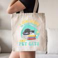 I Just Want To Read Books And Pet Cats Cat Book Lovers Canvas Tote Bag