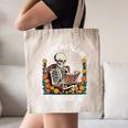 Leave Me Alone Skeleton Reading Book Floral Moon Librarian Canvas Tote Bag Leave Me Alone Skeleton Reading Book Floral Moon Librarian Canvas Tote Bag