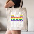 LGBTQ Quote Live Life Like A Banned Rainbow Book Canvas Tote Bag LGBTQ Quote Live Life Like A Banned Rainbow Book Canvas Tote Bag