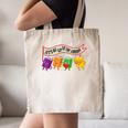 Librarian Let's All Go To The Library Cute Groovy Book Lover Canvas Tote Bag