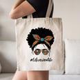 Librarian Teacher Messy Bun Life Book Library Back To School Canvas Tote Bag