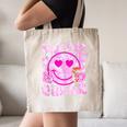 Library Book Fair Queen Vibe Groovy Tie Dye School Reading Canvas Tote Bag