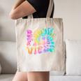 Library Book Fair Vibe Tie Dye School Reading Nostalgic Canvas Tote Bag