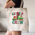 Library Crew Book Lovers Reader Teacher Librarian Christmas Canvas Tote Bag