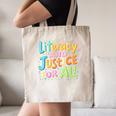Literacy And Justice For All Protect Banned Books Library Canvas Tote Bag