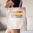 Literacy And Justice For All Reading Book Club Librarian Canvas Tote Bag