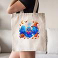 Little Ghost Coffee Tee Spooky Season Ghost Reading Book Canvas Tote Bag