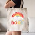 Take A Look It's In A Book Reading Book Vintage Rainbow Canvas Tote Bag