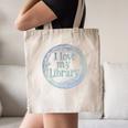 I Love My Library Medallion For Book Lover Reader Librarian Canvas Tote Bag