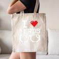 I Love Nerds I Heart Nerds For Science Book Knowledge Geeks Canvas Tote Bag