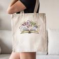 Mardi Gras Book Librarian Author Purple Beads Canvas Tote Bag