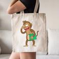 Monkey With a Book Canvas Tote Bag