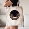 Moon Book Bookshelf Library Coffee Cup Star Stars Pattern Canvas Tote Bag