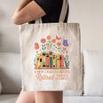 A New Chapter Begins Retired 2025 Books Flowers Canvas Tote Bag A New Chapter Begins Retired 2025 Books Flowers Canvas Tote Bag