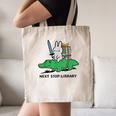 Next Stop Library Reading Book Canvas Tote Bag Next Stop Library Reading Book Canvas Tote Bag