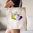 Non-Binary Book Lover Nonbinary Daisy LGBT Reading Pride Canvas Tote Bag Non-Binary Book Lover Nonbinary Daisy LGBT Reading Pride Canvas Tote Bag
