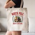 North Pole Book Club Hot Cocoa Bookworm Christmas Xmas Canvas Tote Bag