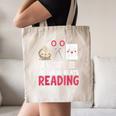 Nothing Beats Reading Rock Paper Scissors Book Lover Library Canvas Tote Bag