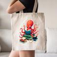 Octopus Reading Books Tea Coffee Canvas Tote Bag Octopus Reading Books Tea Coffee Canvas Tote Bag