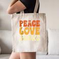 Peace Love Books Men Women Canvas Tote Bag