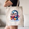 Penguin Reading a Book Animal Canvas Tote Bag Penguin Reading a Book Animal Canvas Tote Bag