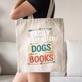 Pet Lover Joke Easily Distracted By Dogs And Books Men Canvas Tote Bag Pet Lover Joke Easily Distracted By Dogs And Books Men Canvas Tote Bag