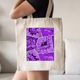 Purple Comic Book Purple Color Graphic Canvas Tote Bag Purple Comic Book Purple Color Graphic Canvas Tote Bag
