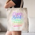 I Put My Book Down To Be Here Whimsical Graphic For Readers Canvas Tote Bag