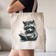 Raccoon With Book Cute Raccoons Reading Books Canvas Tote Bag Raccoon With Book Cute Raccoons Reading Books Canvas Tote Bag