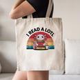 I Read Alotl Axolotl Retro Reading Books Lover Vintage Canvas Tote Bag