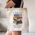 I Read Banned Books Bookworm Canvas Tote Bag