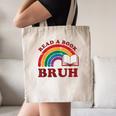 Read A Book Bruh Rainbow Vintage Reading Library Student Canvas Tote Bag Read A Book Bruh Rainbow Vintage Reading Library Student Canvas Tote Bag