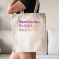 Read Books Be Kind Stay Weird Book Lover Premium Tri-Blend Canvas Tote Bag