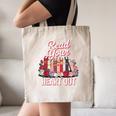 Read Your Heart Out Book Lover Reading Enthusiasts Floral Canvas Tote Bag