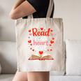 Read Your Heart Out Reading Book Lover Valentine Day Canvas Tote Bag