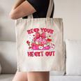 Read Your Heart Out Teacher Valentine Reading Book Lover Canvas Tote Bag