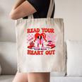 Read Your Heart Out Valentine Reading Book Kid Teacher Canvas Tote Bag