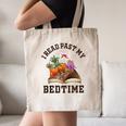 I Read Past My Bedtime Reading Dinosaur Book Lover Canvas Tote Bag