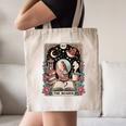The Reader Tarot Card Shirt Bird Book Lover Bookworm Canvas Tote Bag