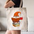 Reading Lover Book Graphic Gnome Canvas Tote Bag Reading Lover Book Graphic Gnome Canvas Tote Bag
