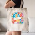 Reads Across Tee America Books Reader Reading Teacher Canvas Tote Bag