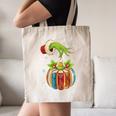 Retro Christmas Ornament Book Christmas Teacher Librarian Canvas Tote Bag