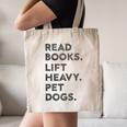 Retro Gym Book Lover Read Books Lift Heavy Pet Dogs Canvas Tote Bag Retro Gym Book Lover Read Books Lift Heavy Pet Dogs Canvas Tote Bag