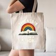 Retro Rainbow Take A Look It's In A Book Reading Canvas Tote Bag