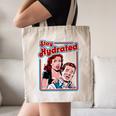 Retro Vampire Book Cover Style Stay Hydrated Halloween Canvas Tote Bag